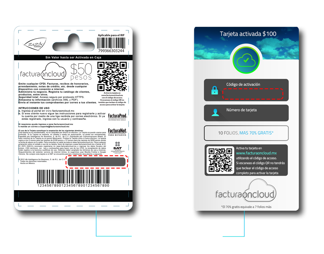 tarjeta fisica y electrónica